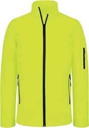 Obrázky: Pánská žlutá softshellová bunda KARABIC 300, L