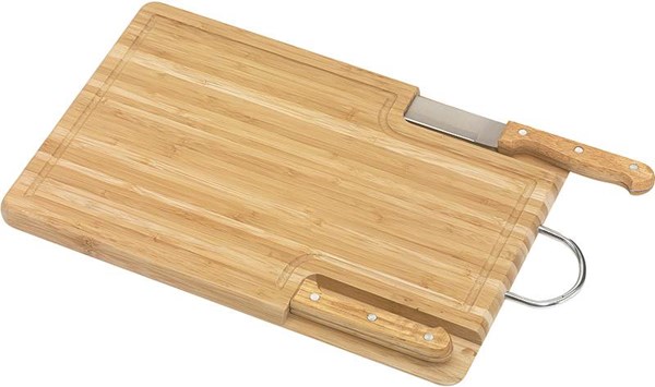 Obrázky: Bambusové prkénko s nožem a vidličkou uvnitř, Obrázek 2