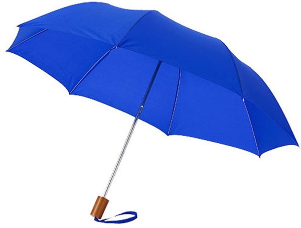 Obrázky: Královsky modrý skládací deštník, rovná rukojeť