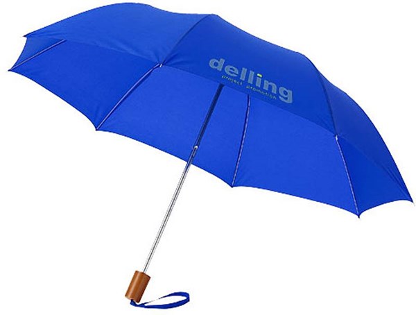 Obrázky: Královsky modrý skládací deštník, rovná rukojeť, Obrázek 4