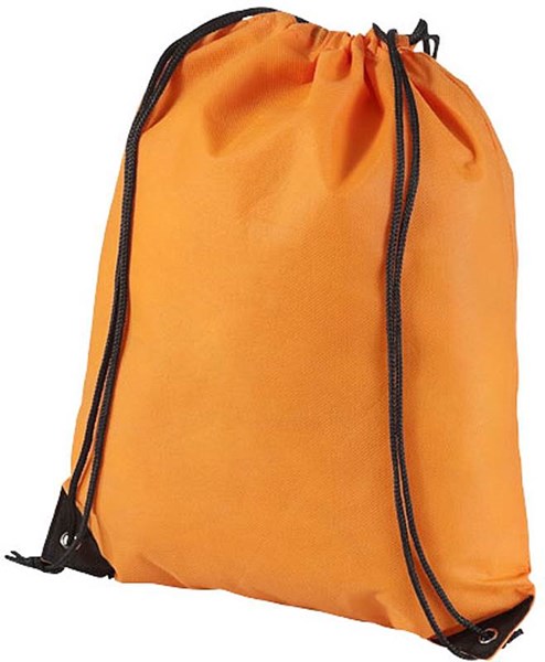 Obrázky: Oranžový jednoduchý batoh z netkané textilie