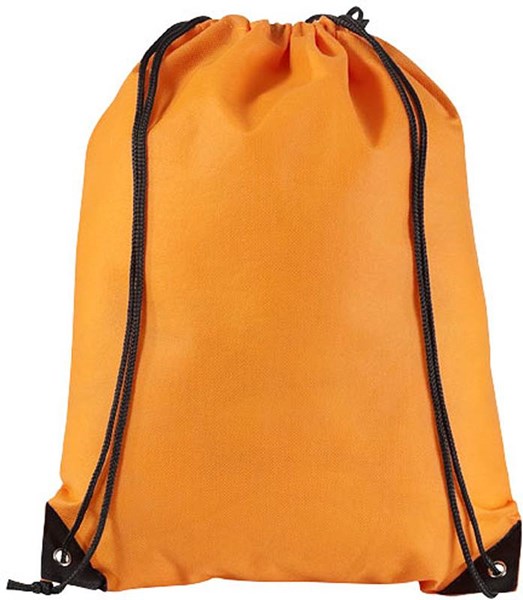 Obrázky: Oranžový jednoduchý batoh z netkané textilie, Obrázek 2