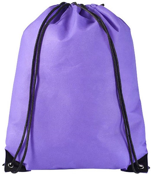 Obrázky: Fialový jednoduchý batoh z netkané textilie, Obrázek 2