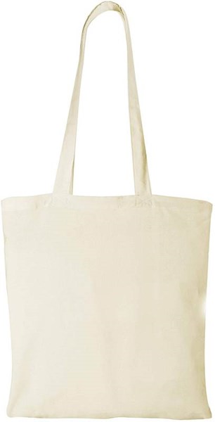 Obrázky: Přírodní bavlněná nákupní taška s dlouhými uchy 140g/m2, Obrázek 2