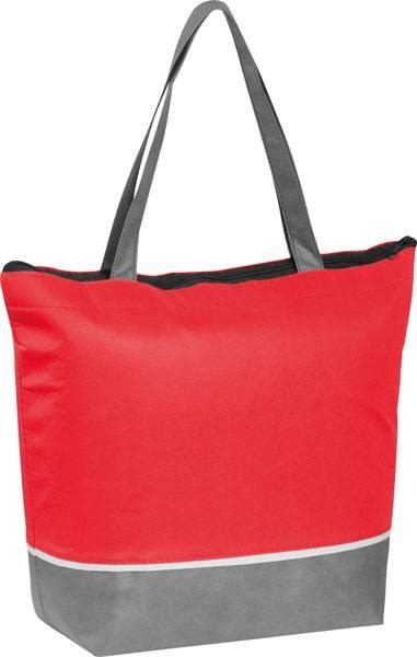 Obrázky: Chladicí nákupní taška z netkané textilie červená
