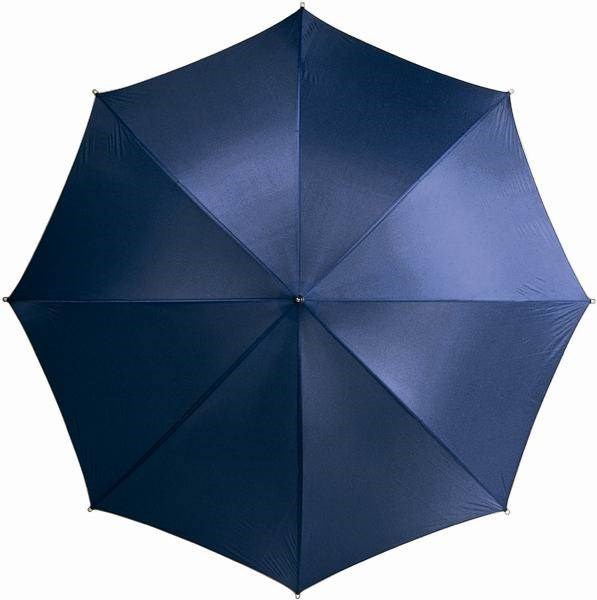 Obrázky: Modrý skládací deštník, rovná  rukojeť, Obrázek 2