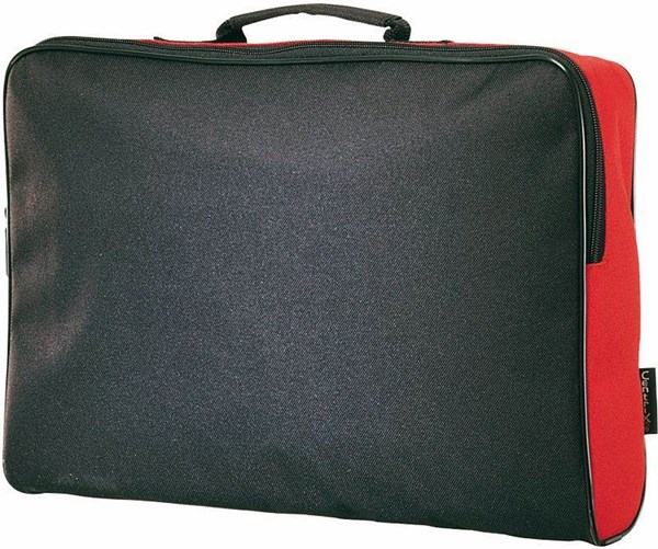 Obrázky: Polyesterový kufřík,černo-červený, Obrázek 2