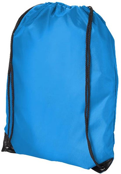 Obrázky: Aqua modrý jednoduchý reklamní batoh, Obrázek 1