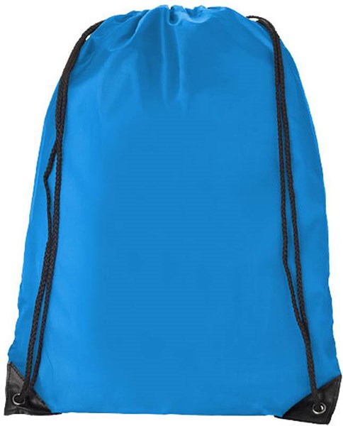 Obrázky: Aqua modrý jednoduchý reklamní batoh, Obrázek 2