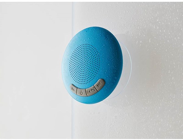 Obrázky: Modrý Bluetooth reproduktor do sprchy, Obrázek 4