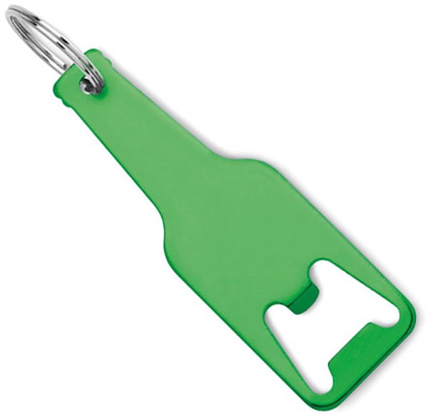 Obrázky: Zelený hliníkový otvírák na láhve přívěsek