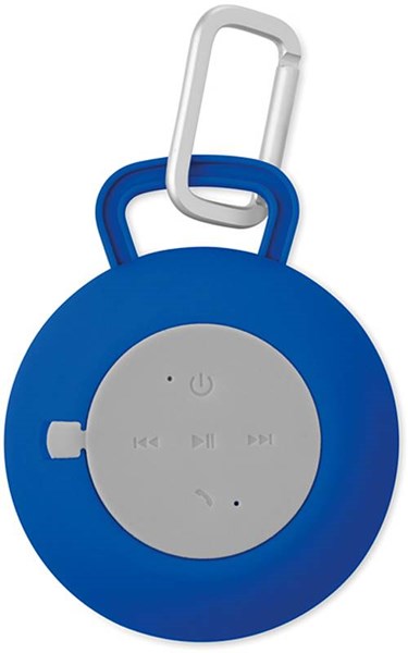 Obrázky: Bluetooth reproduktor s modrou textilní stranou, Obrázek 2