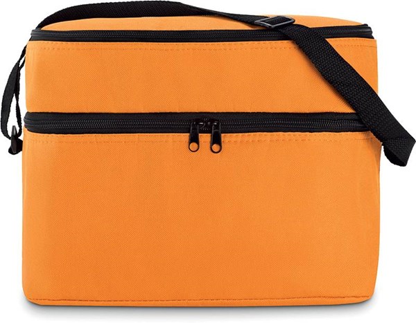 Obrázky: Chladící taška se dvěma přihrádkami oranžová