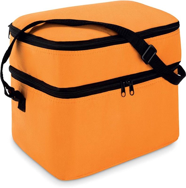 Obrázky: Chladící taška se dvěma přihrádkami oranžová, Obrázek 2