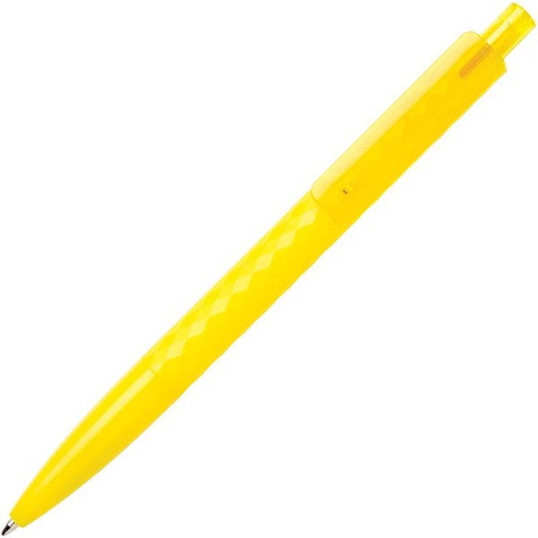 Obrázky: Plastové pero s diamantovým vzorem, žluté, Obrázek 2
