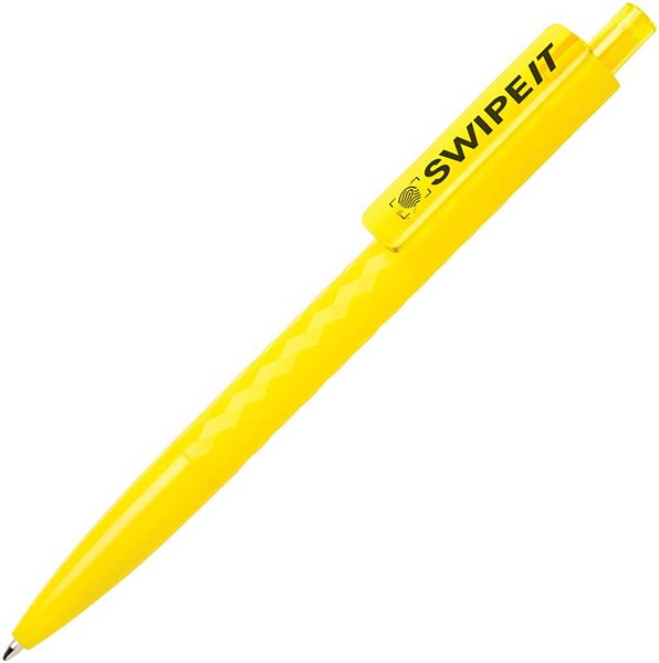 Obrázky: Plastové pero s diamantovým vzorem, žluté, Obrázek 4