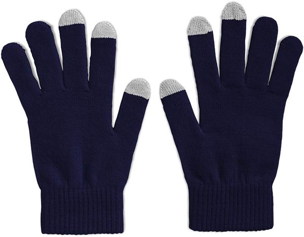Obrázky: Modré rukavice pro dotykový displej