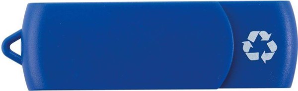 Obrázky: Recycloflash modrý otočný USB disk 4GB, Obrázek 3