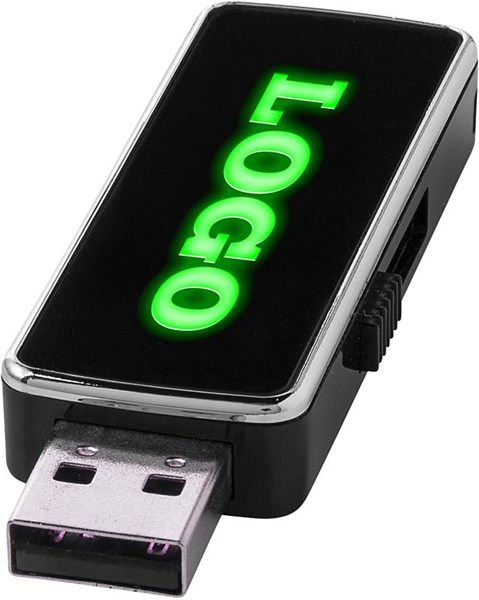 Obrázky: USB flash disk s podsvíceným zeleným logem 8G