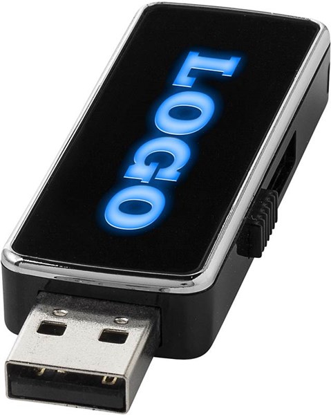 Obrázky: USB flash disk s podsvíceným modrým logem 8G