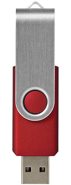Obrázky: Twister basic tm.červeno-stříbrný USB disk 8GB
