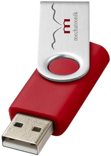 Obrázky: Twister basic tm.červeno-stříbrný USB disk 8GB, Obrázek 2