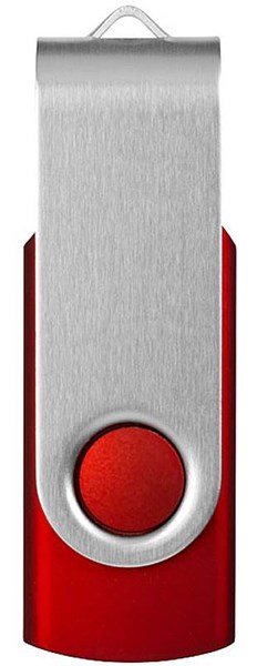 Obrázky: Twister basic tm.červeno-stříbrný USB disk 8GB, Obrázek 3