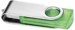Obrázky: Twister Transtech 3.0 zeleno-stříbr. USB disk 16GB