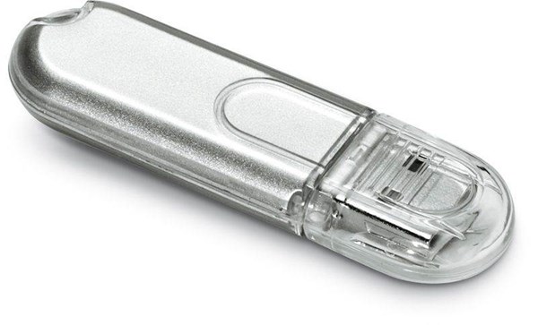 Obrázky: Infotech mini USB flash disk stříbrný 16GB