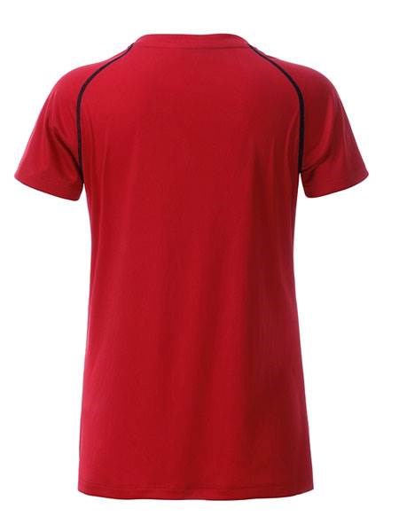 Obrázky: Dámské funkční tričko SPORT 130, červená/černá S, Obrázek 2
