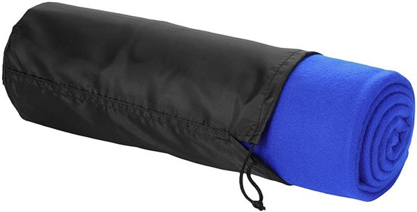 Obrázky: Královsky modrá fleecová pikniková deka v obalu