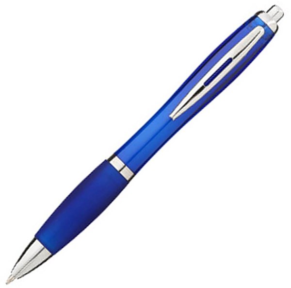 Obrázky: Královsky modré kuličkové pero s úchopem, MN