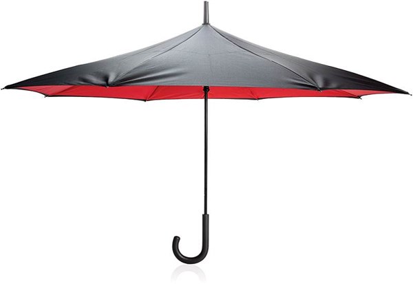 Obrázky: Červený manuální oboustranný deštník, Obrázek 2