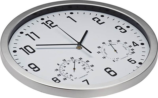 Obrázky: Bílé hodiny s odnímatelnou reklamní plochou, Obrázek 5