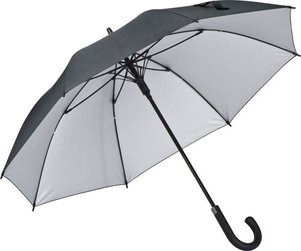 Obrázky: Stříbrný aut. deštník Ferraghini, sklolam. kostra