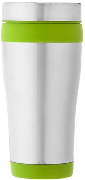 Obrázky: Zeleno-stříbrný dvouplášťový termohrnek 400 ml, Obrázek 4