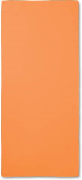 Obrázky: Sportovní ručník se síťovým obalem oranžový, Obrázek 2