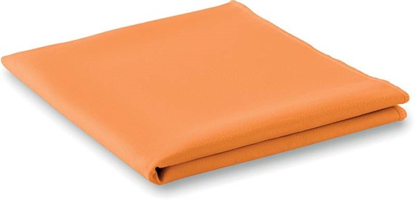 Obrázky: Sportovní ručník se síťovým obalem oranžový, Obrázek 3