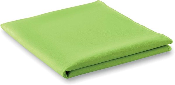 Obrázky: Sportovní ručník se síťovým obalem limet. zelený, Obrázek 3