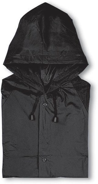 Obrázky: Černá pláštěnka z PVC, velikost XL