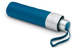 Obrázky: Modro-stříbrný skládací deštník Cardif s pouzdrem