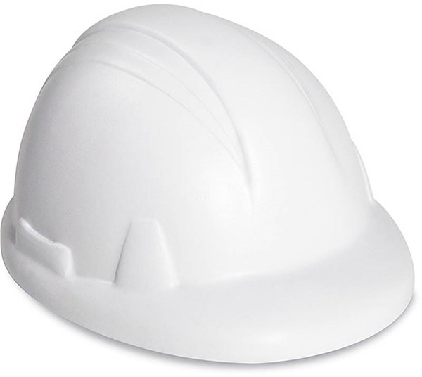 Obrázky: Anti-stress ve tvaru helmy, bílý, Obrázek 2