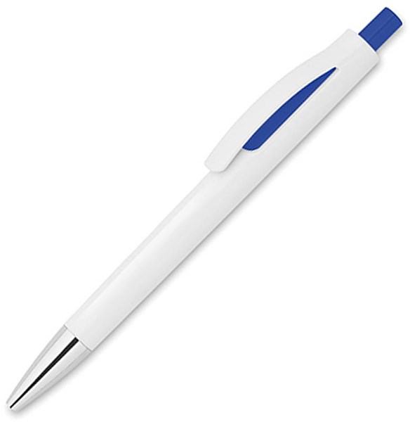 Obrázky: Plastové pero s tmavě modrými doplňky