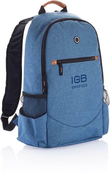 Obrázky: Modrý dvoubarevný batoh, 17 L, Obrázek 5