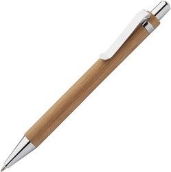 Obrázky: Bambusové kuličkové pero s kovovým klipem