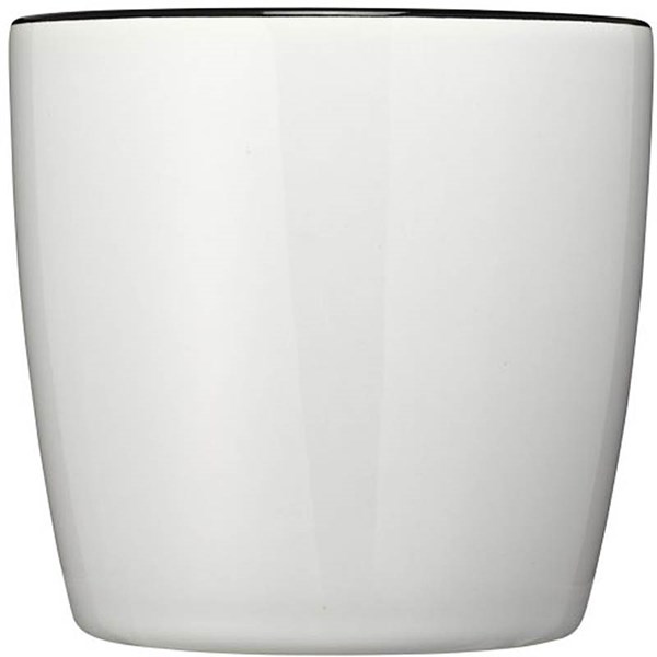 Obrázky: Bílý keramický hrnek s černým vnitřkem, 350 ml, Obrázek 2