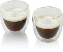 Obrázky: Skleněný šálek na espresso v sadě po dvou kusech