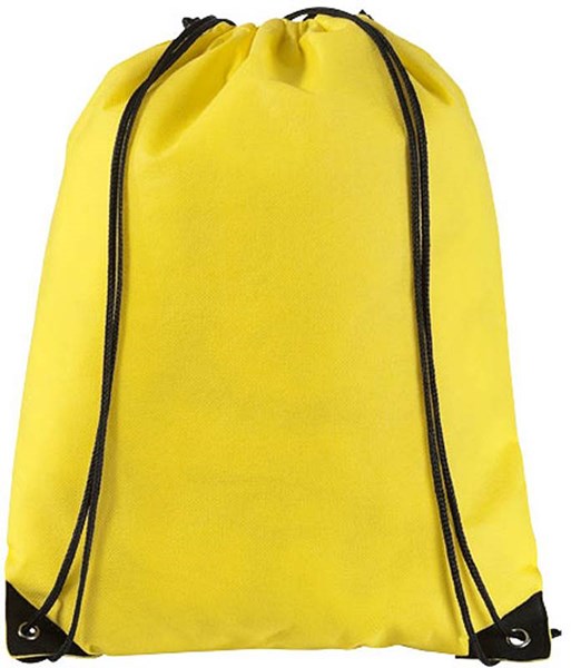 Obrázky: Žlutý jednoduchý batoh z netkané textilie, Obrázek 2