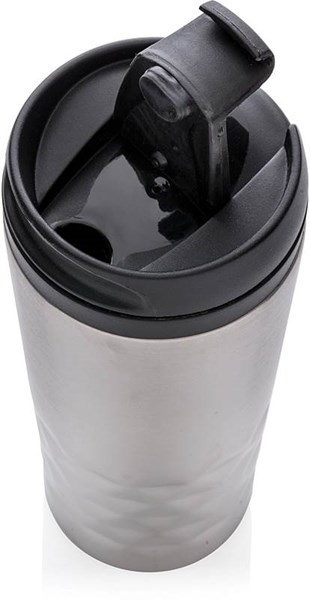 Obrázky: Stříbrný termohrnek 300 ml s geometrickým vzorem, Obrázek 3