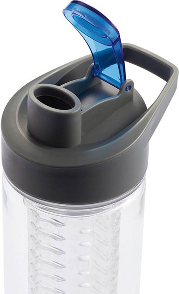 Obrázky: Modrá tritanová láhev na vodu se sítkem, 800ml, Obrázek 3